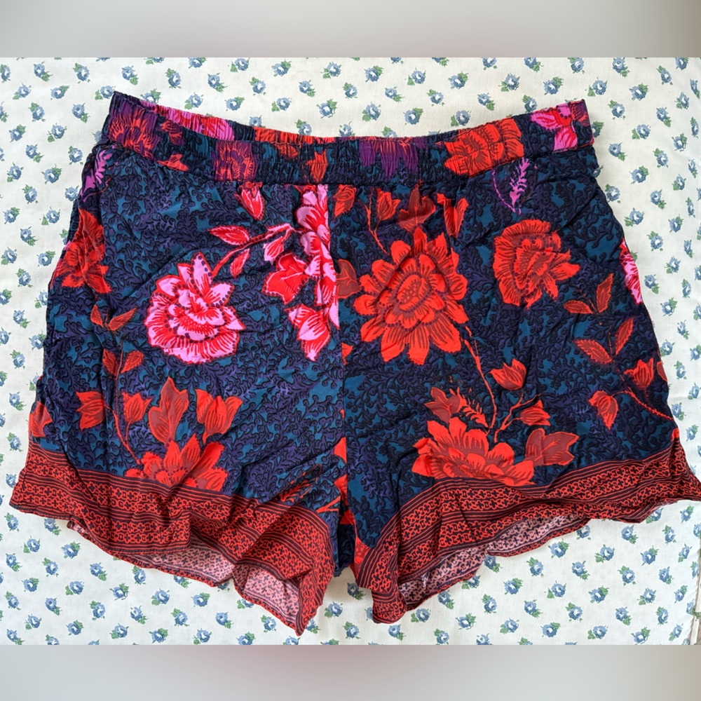 Anthropologie Floral Shorts